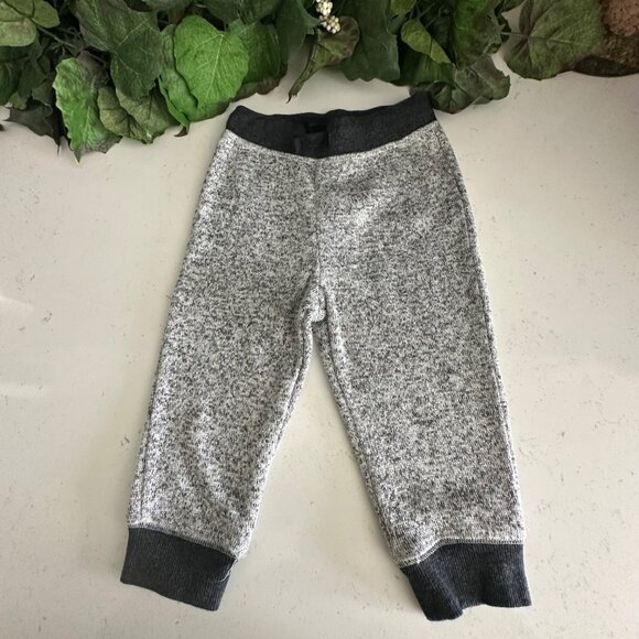 Jumping Beans Baby Boys 18M Heathered Gray Soft Polyester Jogger Pants With Ribb - Picture 1 of 6
